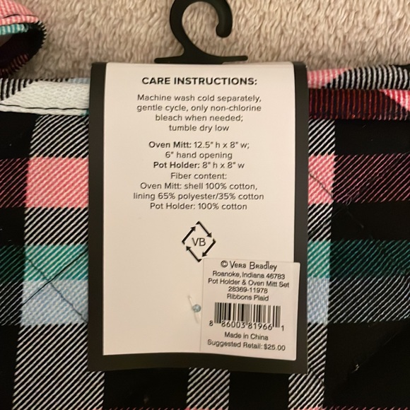 Vera Bradley Pot Holder & Oven Mitt Set NWT - Picture 4 of 5